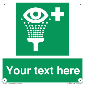 Custom Eye Wash Station Sign